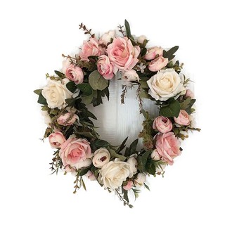 Vòng hoa hồng treo tường trang trí kích thước 13inch