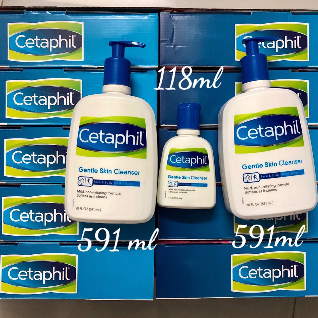 ❤️ [Hàng Mỹ] Sữa rửa mặt, sữa tắm dịu nhẹ Cetaphil Gentle Skin Cleanser Mỹ 118ml - 591ml (Face + Body) | BigBuy360 - bigbuy360.vn