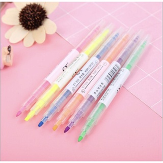 Bút dạ 2 đầu set 6 cây