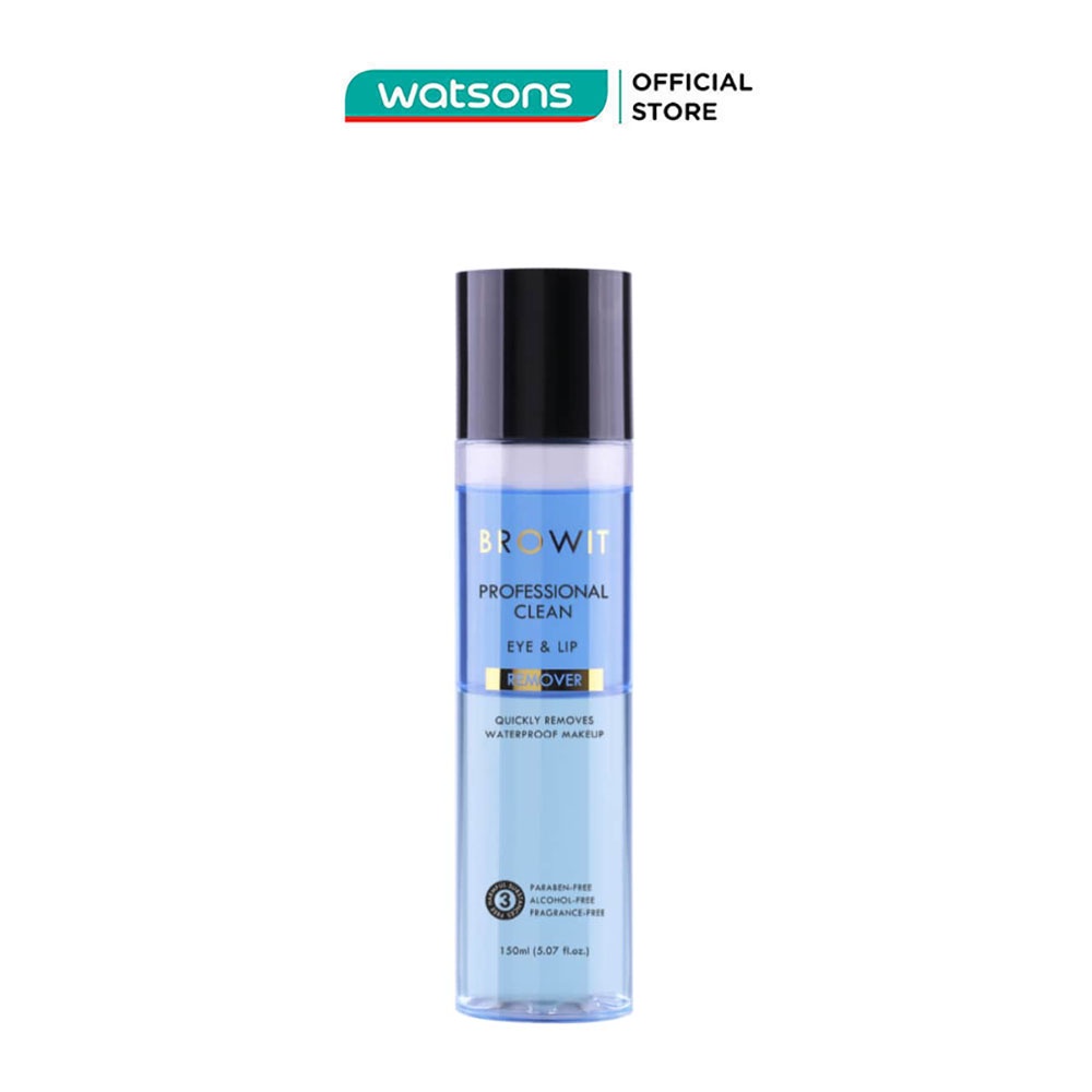 Nước Tẩy Trang Mắt Môi Browit Professional Clean Eye &amp; Lip Remover 150ml