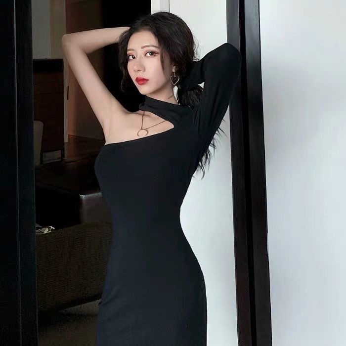 [ Mã FAHOTCB1505 giảm 10K đơn bất kỳ] Đầm tay dài hở vai dáng ôm gợi cảm cho nữ | BigBuy360 - bigbuy360.vn