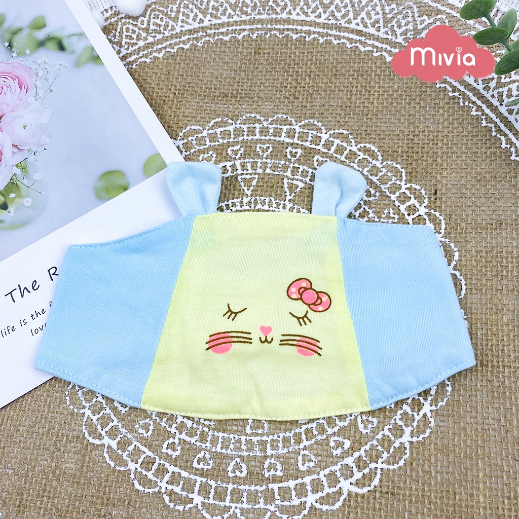 Che thóp cho bé sơ sinh, mũ thóp cho bé sơ sinh cotton hoạ tiết đáng yêu
