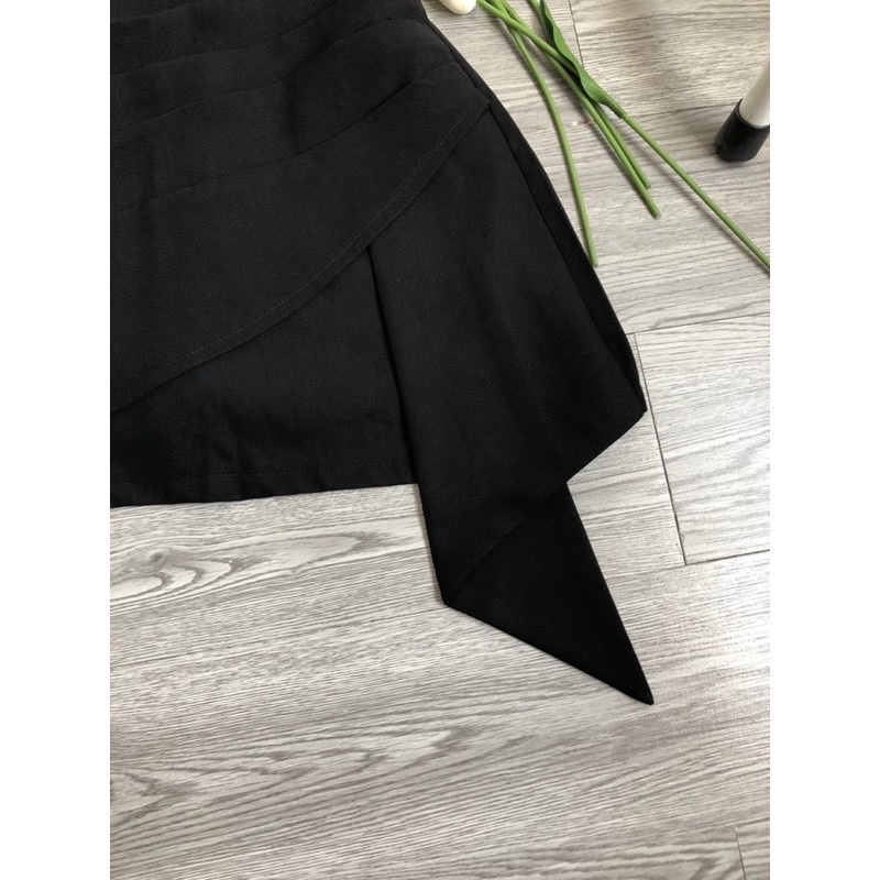 Chân váy ngắn vạt chéo cao cấp phong cac Hàn Quốc- Full size | BigBuy360 - bigbuy360.vn