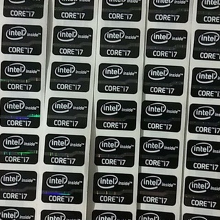 nhãn tem trang trí laptop thời trang core i7 ( màu đen )