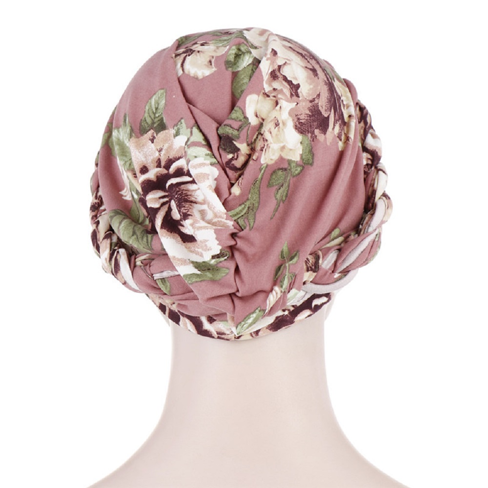 MOCHO New Muslim Turban mujer Headwrap Hijab Caps Women Flower Arab Hats Bandana Hat Fashion Cotton Head Scarves/Multicolor