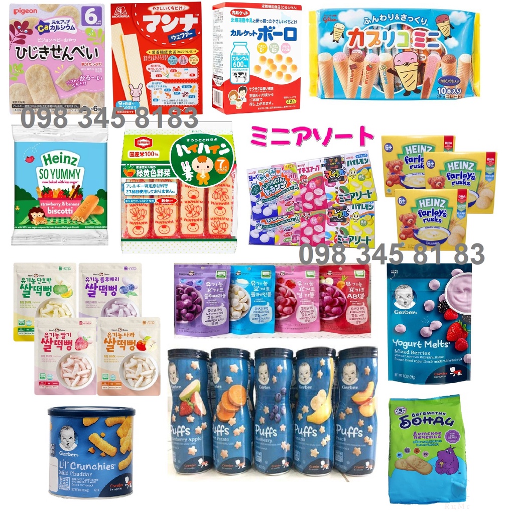 Bánh ăn dặm Bánh tập nhai cho bé 6m+