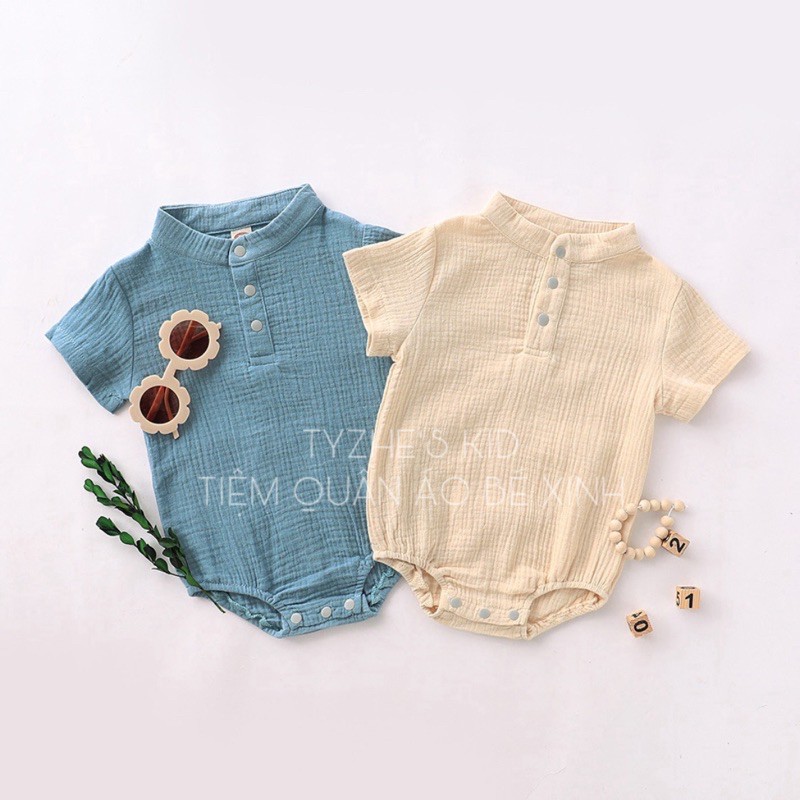 Bodysuit chất xô muslin cho bé