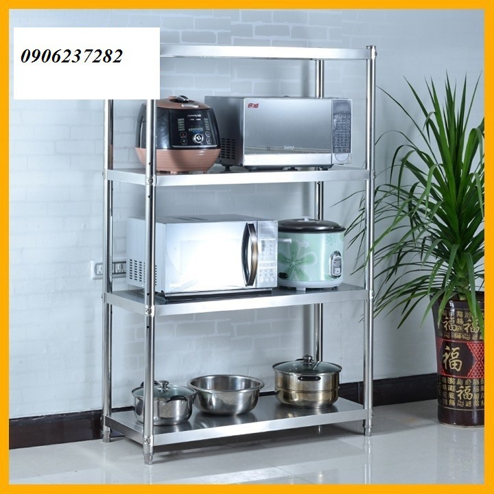 Kệ bếp đa năng 4 tầng inox 53x100x35cm_kệ để đồ nhà bếp cao cấp