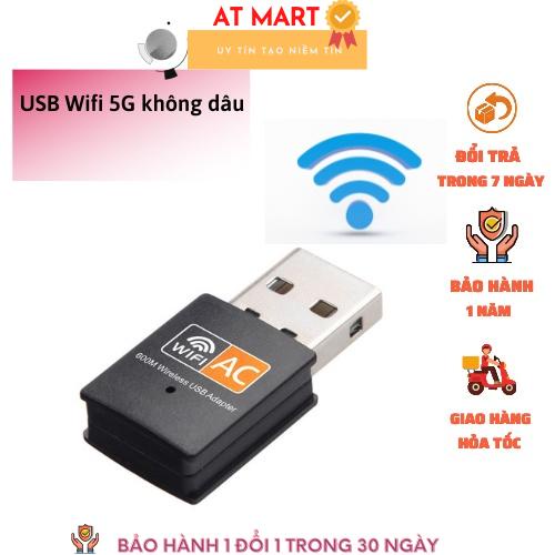 USB WiFi 5G dễ dàng với USB WIFI 600Mbps cho máy bàn PC và laptop, card mạng usb 5GHz không dâu | BigBuy360 - bigbuy360.vn