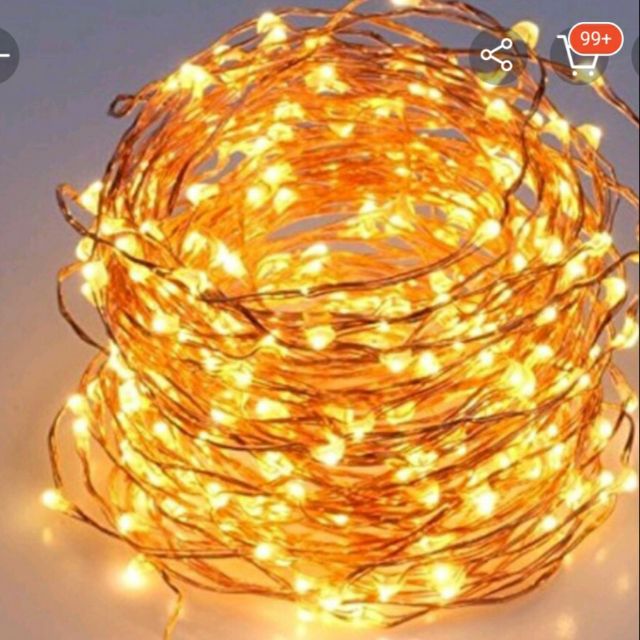 Dây đèn đom đóm sử dụng Pin 2A tiện lợi , không cần cắm điện !