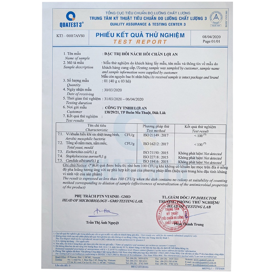 Thảo dược hôi nách hôi chân Lợi An giải pháp giúp đánh bay mùi hôi cơ thể