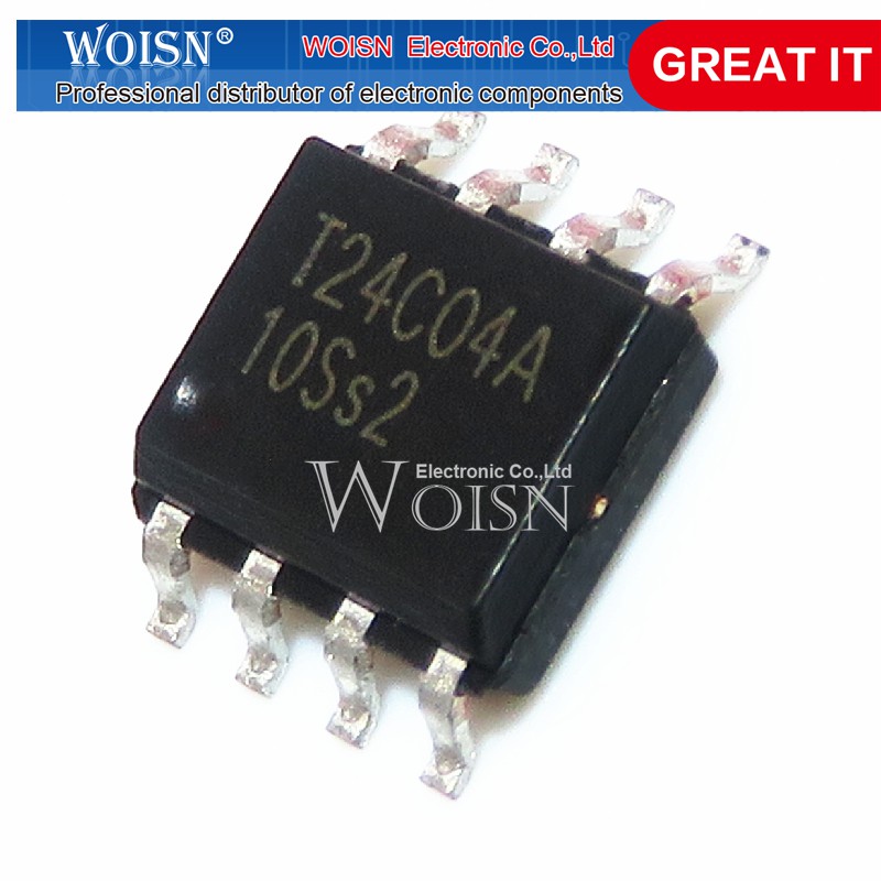 Set 60 Linh Kiện 24c04 24c08 24c16 24c32 24c64 Sop-8 Eeprom Kit 6value