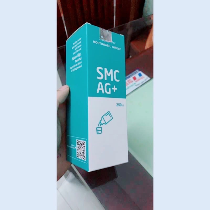 Nước súc miệng SMC AG+ 250ml, nước súc miệng vệ sinh răng miệng hiệu quả