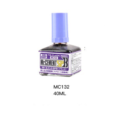 MC-132 Mr. Cement SP B (Black) (40ml) Mr Hobby - Keo dán mô hình
