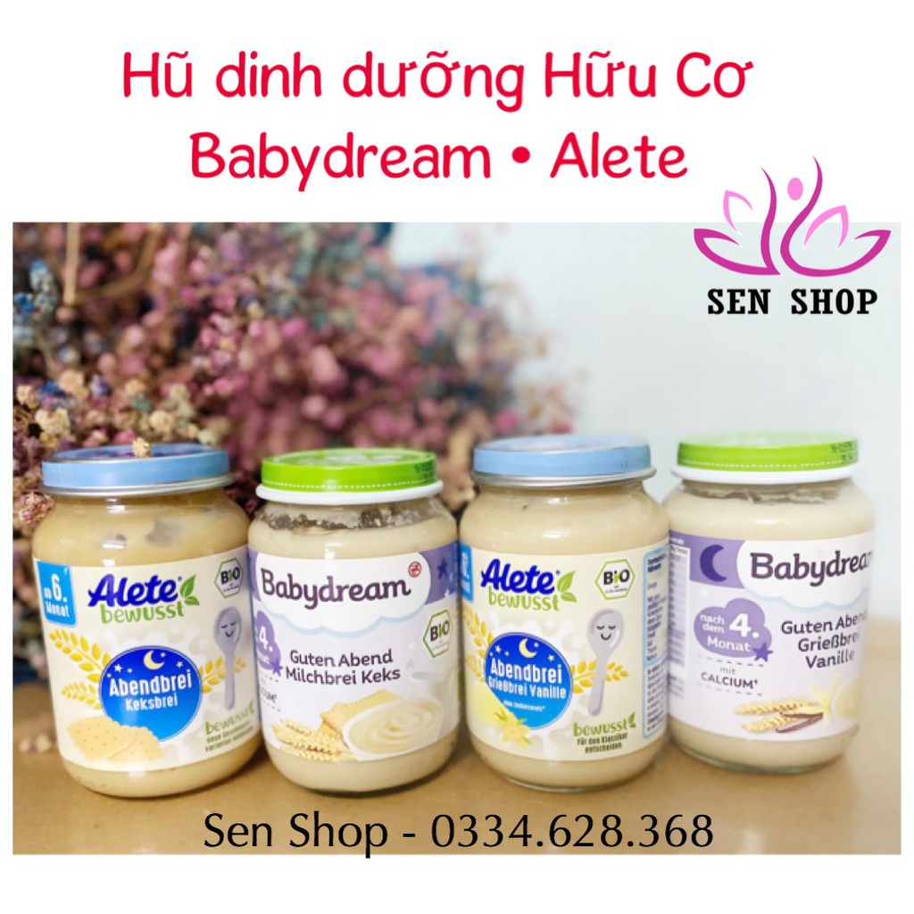 Hũ dinh dưỡng ăn liền hữu cơ Alete / BabyDream - 190gr