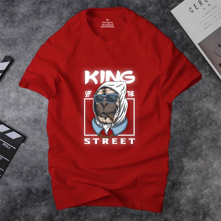 Áo thun nam cổ tròn Depstyle PT135 in hình KING OF THE STREET | BigBuy360 - bigbuy360.vn