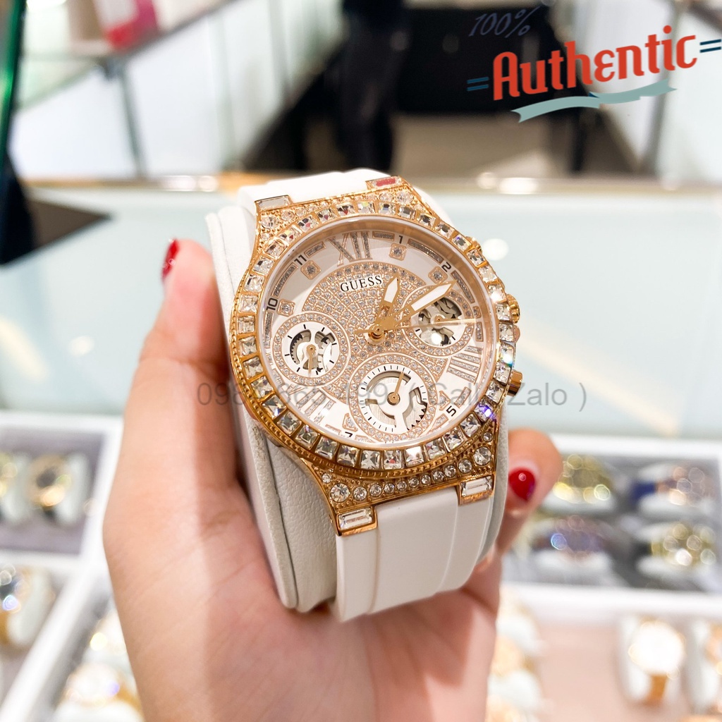 Đồng Hồ Nữ Guess Moonlight White and Rose Gold GW0257L2