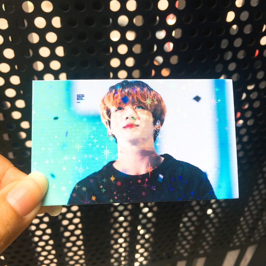 IN HÌNH - 50 card bo góc Hologram 2 mặt - Card in theo yêu cầu có hiệu ứng Hologram
