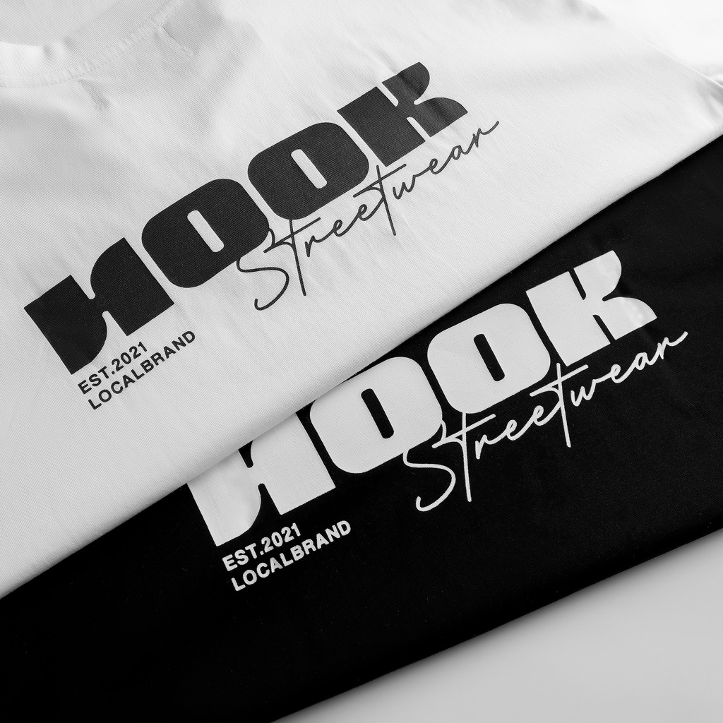 Áo Thun Hook Unisex Signature màu trắng