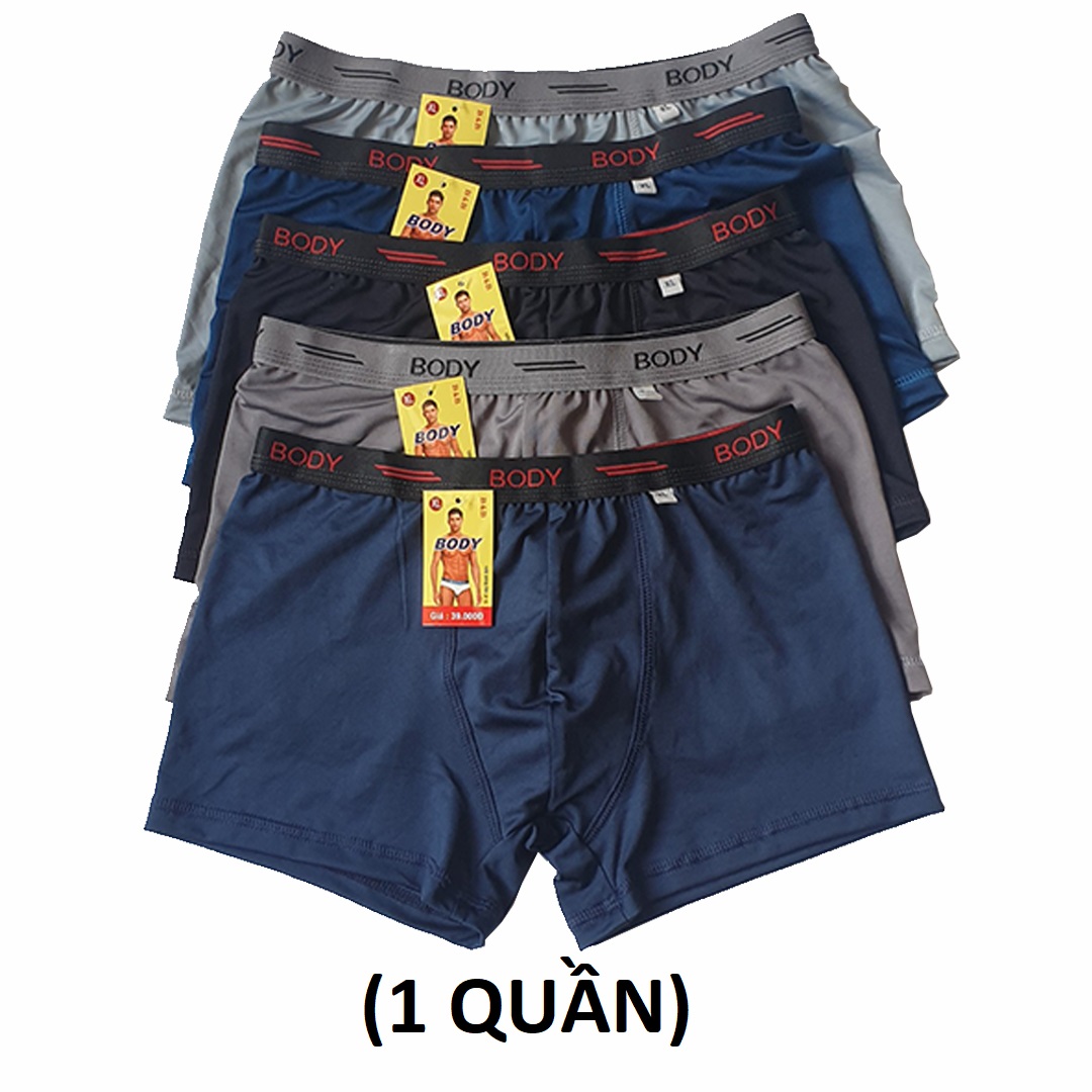 Bộ 3 Quần sịp đùi (3 QUẦN), Quần Lót Nam lưng thun BODY - Quần boxer nam thun lạnh cao cấp QL018