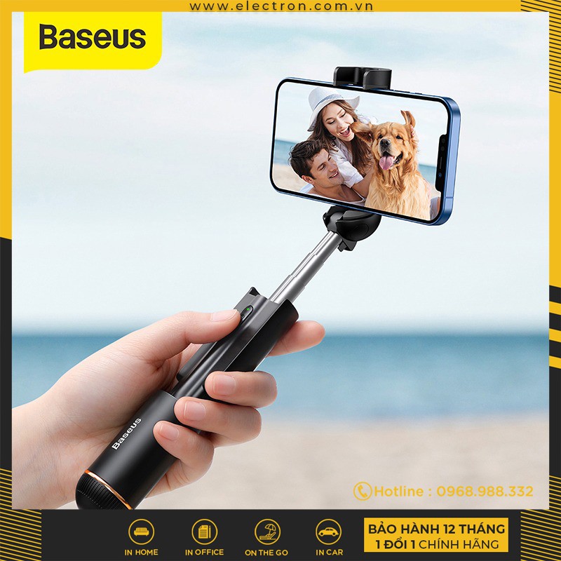 Gậy tự sướng siêu nhỏ gọn Baseus Mini Bluetooth Folding Selfie Stick (15cm/675mm, Bluetooth 4.2)