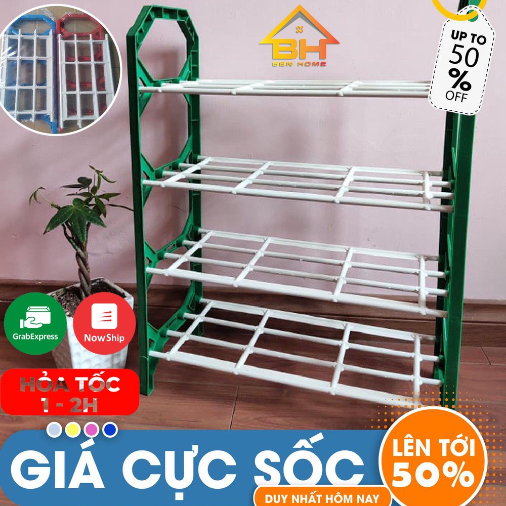 Combo 3 Kệ để giày dép đa năng 4 tầng cao cấp chất lượng[FREESHIP]