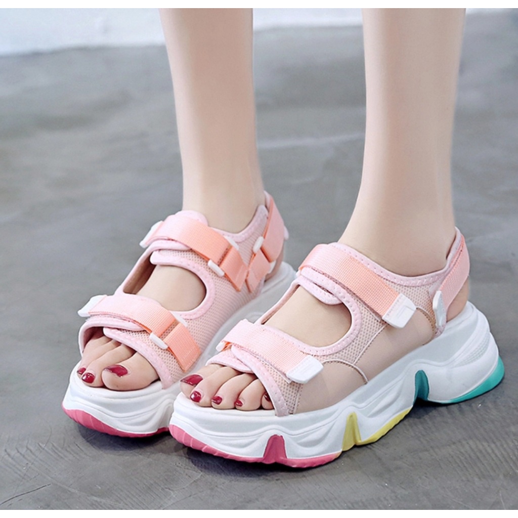Giày Sandal Đế Xuồng 2 Dây Thời Trang Chất Lượng Cao Cho Nữ FS 267