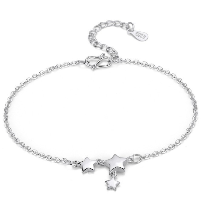 [JTTJ07 Giảm 5k đơn 50k] Vòng Tay, Vòng Chân, LắcTay,Lắc Chân Bạc Nữ Cao Cấp, Phong Cách Hàn Quốc Hình Ngôi Sao Năm Cánh | BigBuy360 - bigbuy360.vn