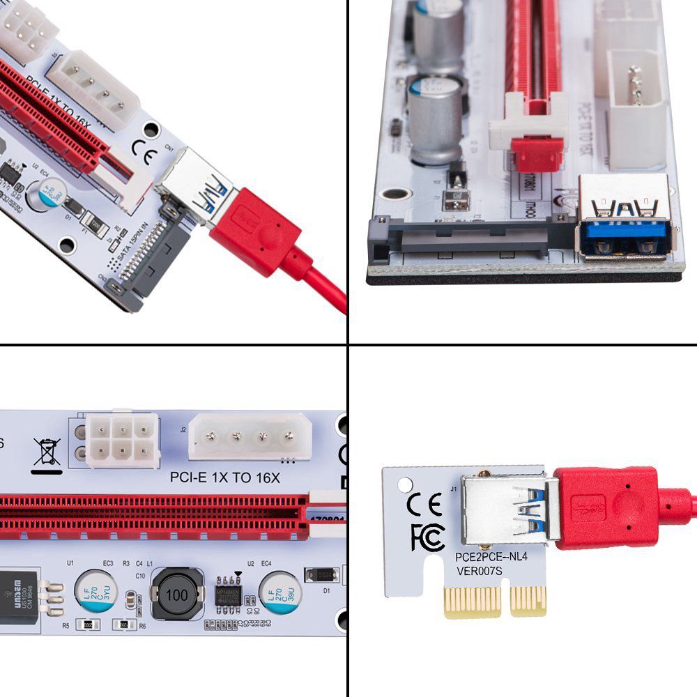 Card Mở Rộng Usb 3.0 Pcie Pci-E Express 1x Sang 16x Gpu