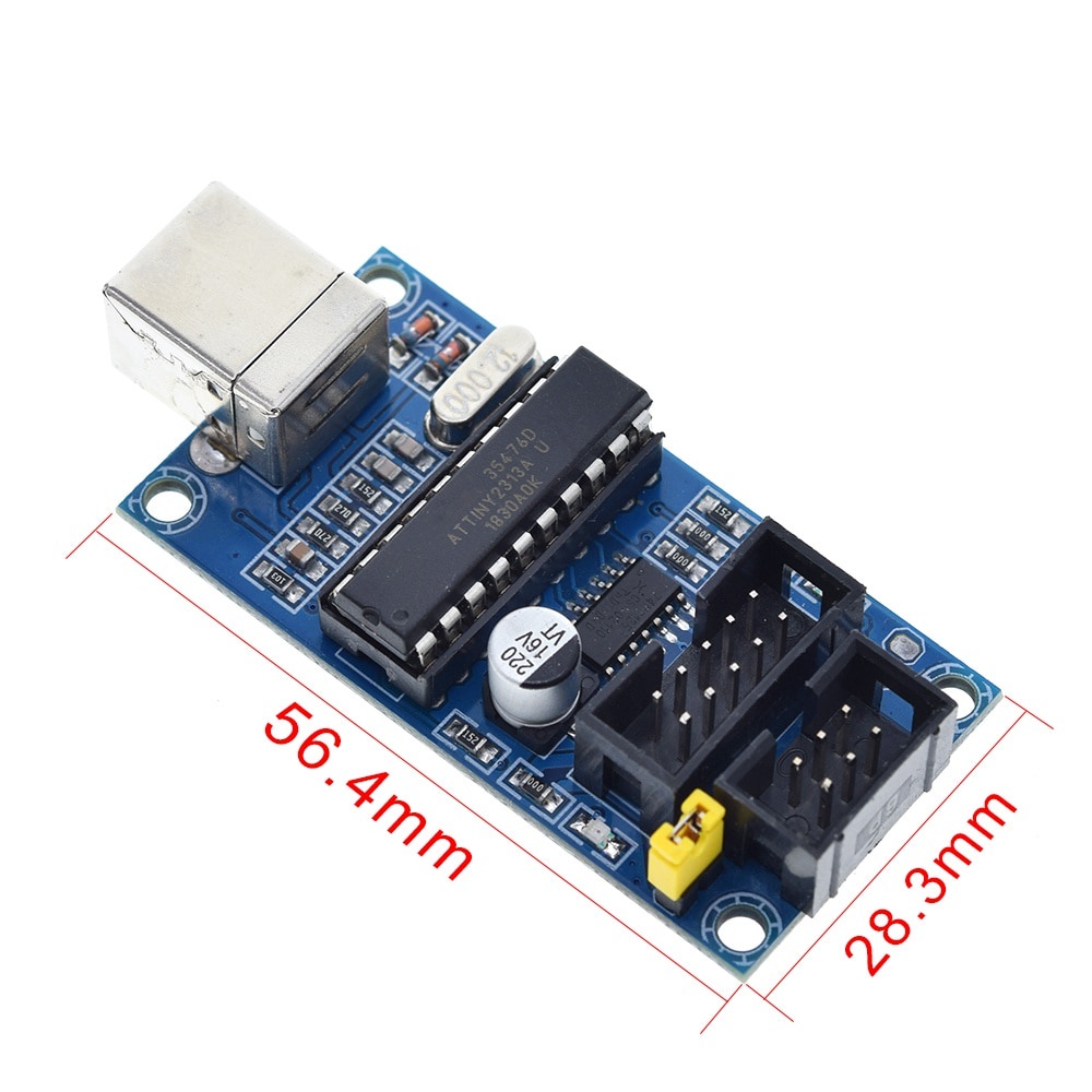 1 Bộ Lập Trình Usbtinyisp Avr Isp 6pin Cho Arduino Meag2560 Uno R3