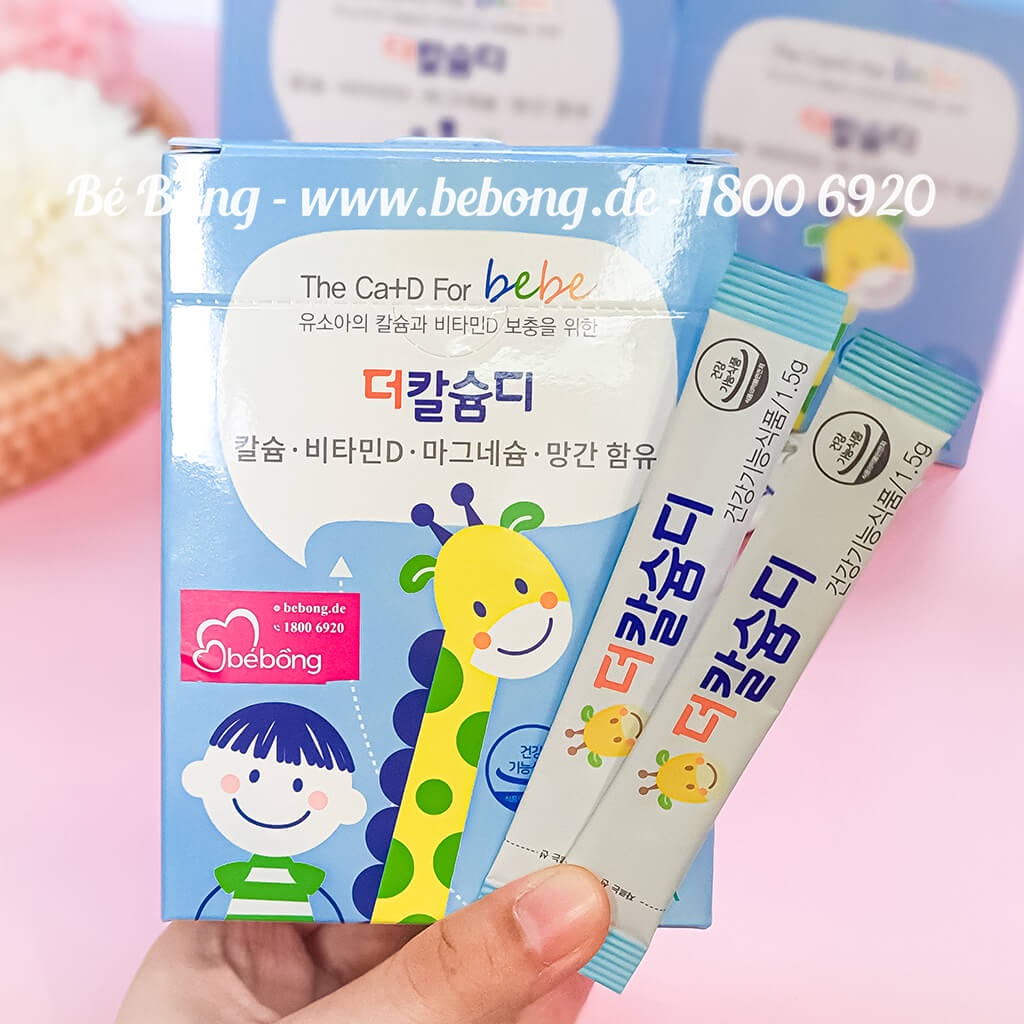 Bột tăng cao hươu cao cổ Ca+D for Bebe Hàn Quốc 90g