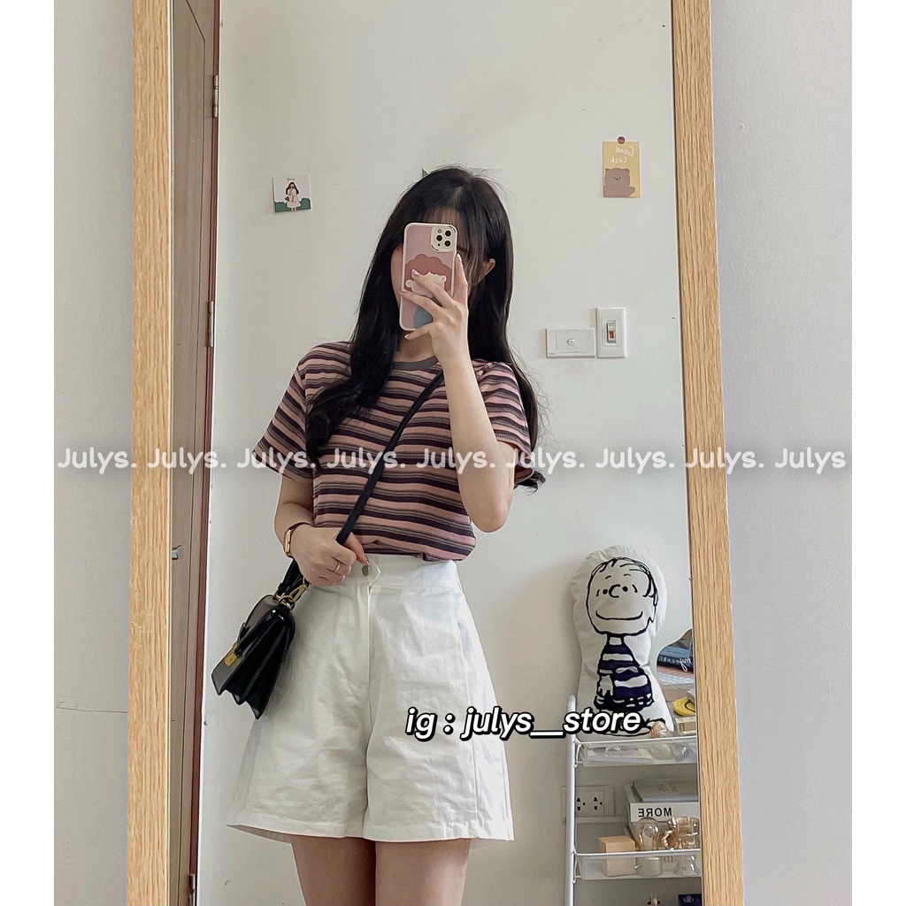 Quần short thô ống rộng lưng chun 9153 (ảnh thật shop chụp kèm video)