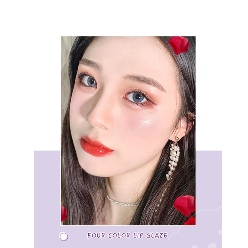 ⚜️Son Kem Hiệu Ứng Gương Dưỡng Ẩm Lâu Trôi Dễ Lên Màu Không Dễ Phai Màu Sắc