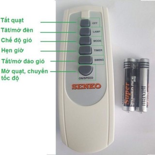 Remote Quạt SENKO Chính Hãng (Tặng Kèm Pin)