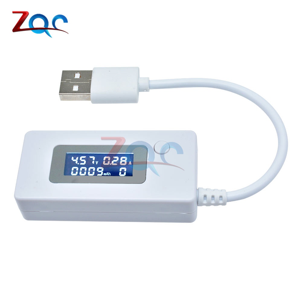 Lcd usb tester vôn kế ampe kế điện thoại di động ngân hàng điện bộ sạc điện áp công suất hiện tại máy đo công suất dc 4 -30v 50 -3000ma