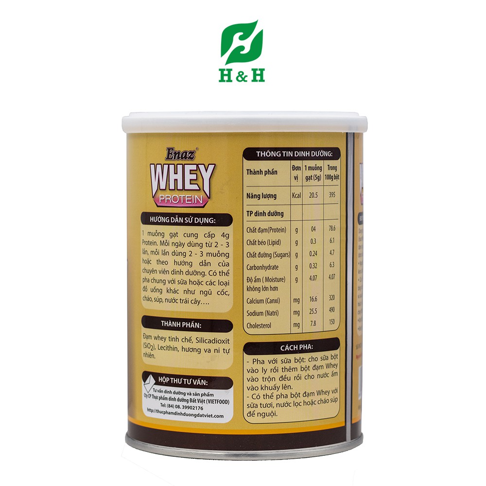 Bột Enaz Whey Protein bổ sung chất đạm cho người suy kiệt, ăn uống kém - 300g