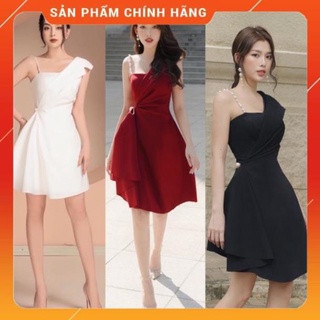 [ HÀNG THIẾT KẾ- CỰC VIP] Đầm dự tiệc lệch vai 1 bên chuổi