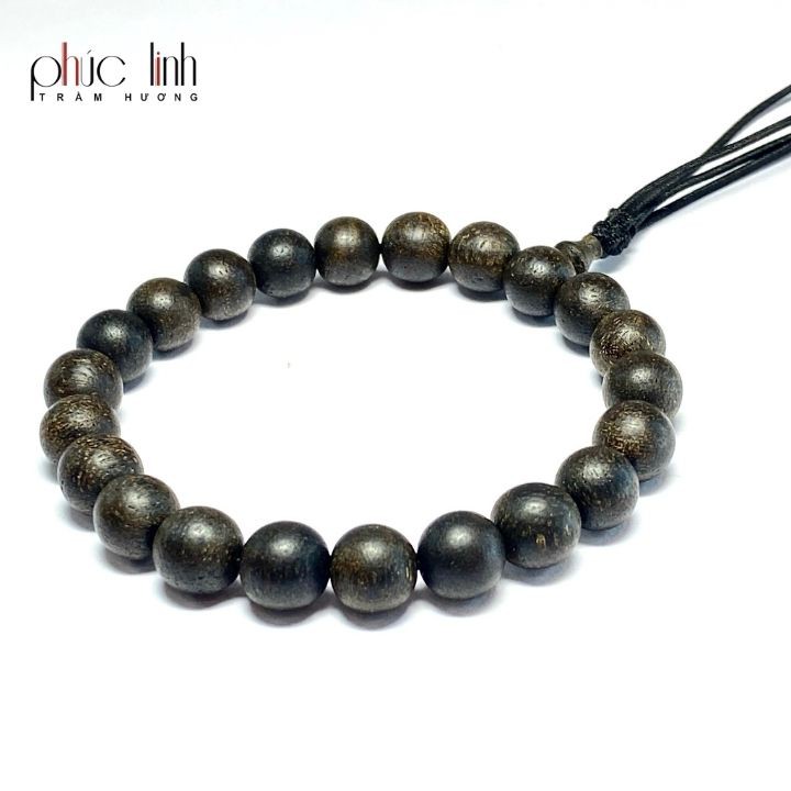 Vòng Tay Trầm Nữ Nấu Dầu Đen PHÚC LINH