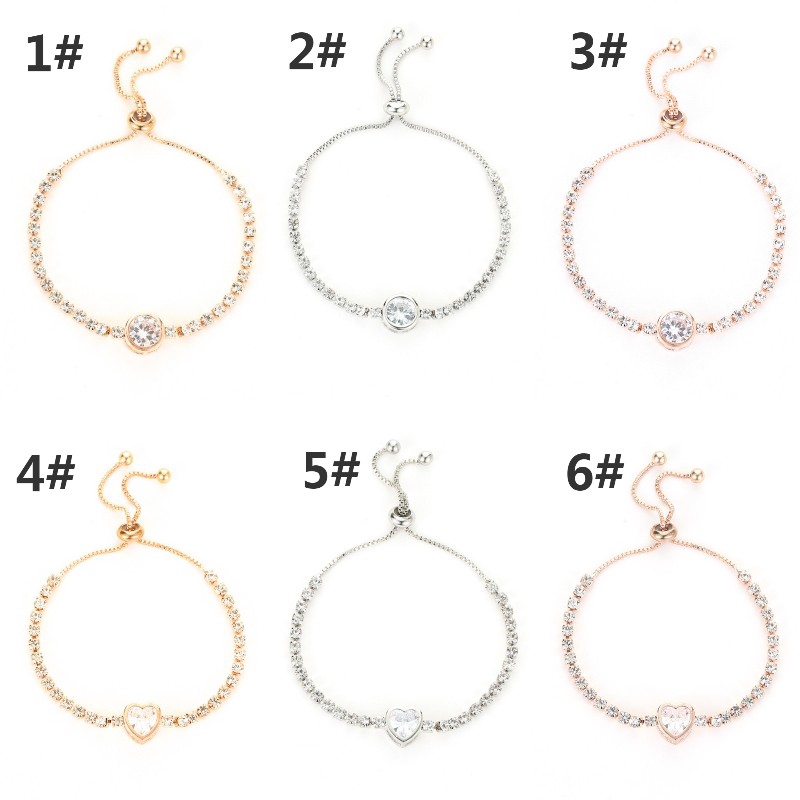 Vòng Tay Hình Trái Tim Đính Đá Zircon Thanh Lịch | BigBuy360 - bigbuy360.vn
