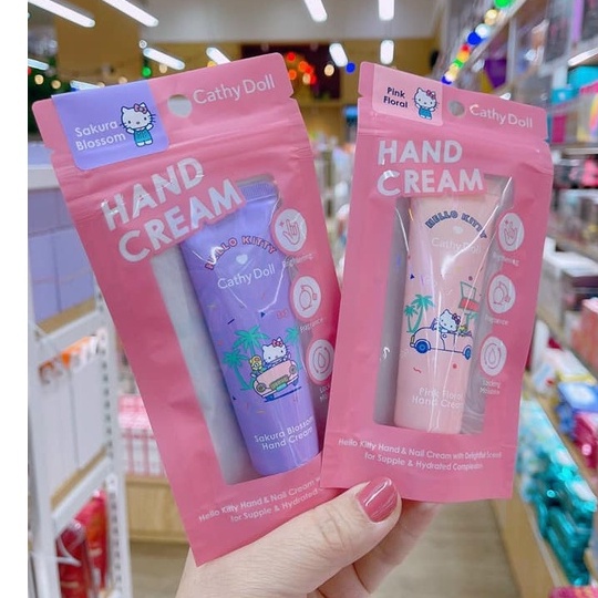 Kem Dưỡng Da Tay và Móng Hello Kitty CATHY DOLL 30gr Thái Lan.