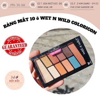 (LUÔN HỎI KHO TRƯỚC KHI ĐẶT) BẢNG MẮT 10 ô WET N WILD COLORICON