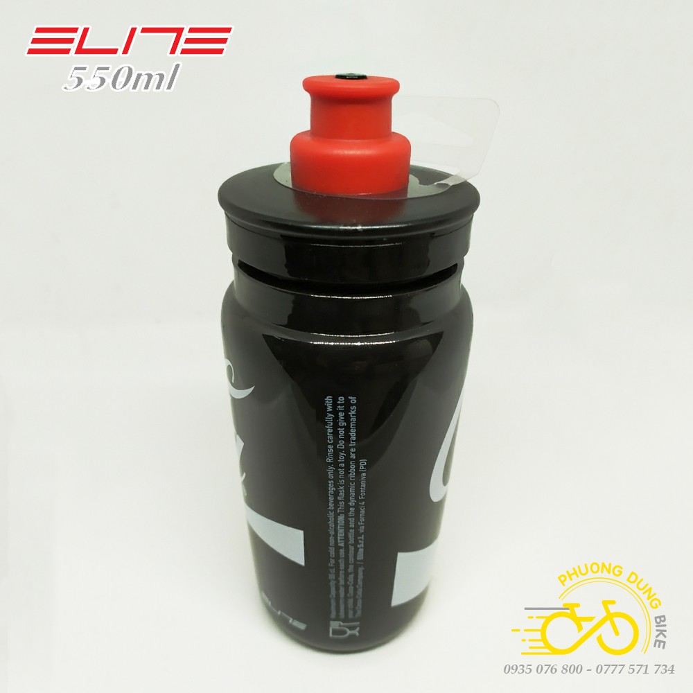 Bình nước xe đạp nhựa cao cấp Elite Coca Cola 550ml 2020