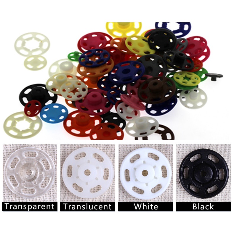 Set 10 nút bấm nhựa 7mm/10mm/13mm/15mm/18/21mm