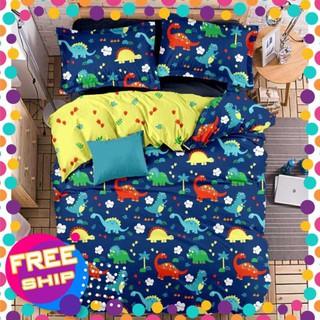 [XẢ HÀNG] BỘ GA COTTON POLY ĐÀN KHỦNG LONG