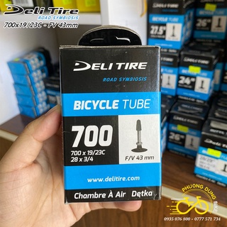 Ruột (Săm) xe đạp Deli Tire 700x19-23C 43mm VAN PHÁP - VAN XE ĐẠP