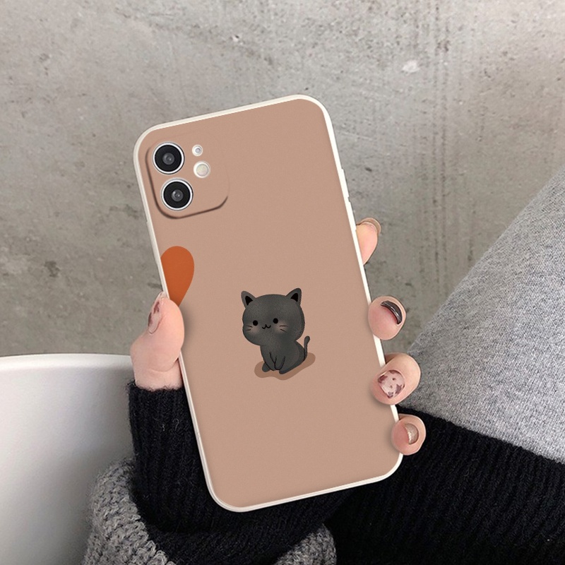 Ốp lưng iPhone ốp 2 chú mèo đôi trái tim từ iP 6 đến  13 promax