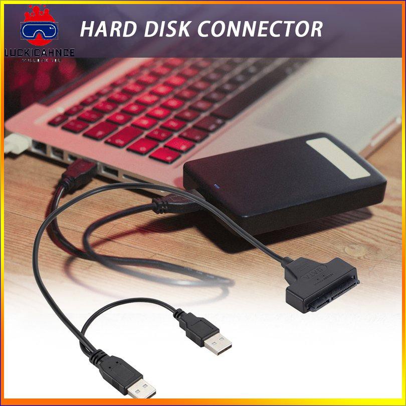 Dây Cáp Chuyển Đổi Usb 2.0 Sata 7 + 15pin Sang Usb 2.0 Cho Ổ Cứng 2.5 Hdd Laptop | BigBuy360 - bigbuy360.vn