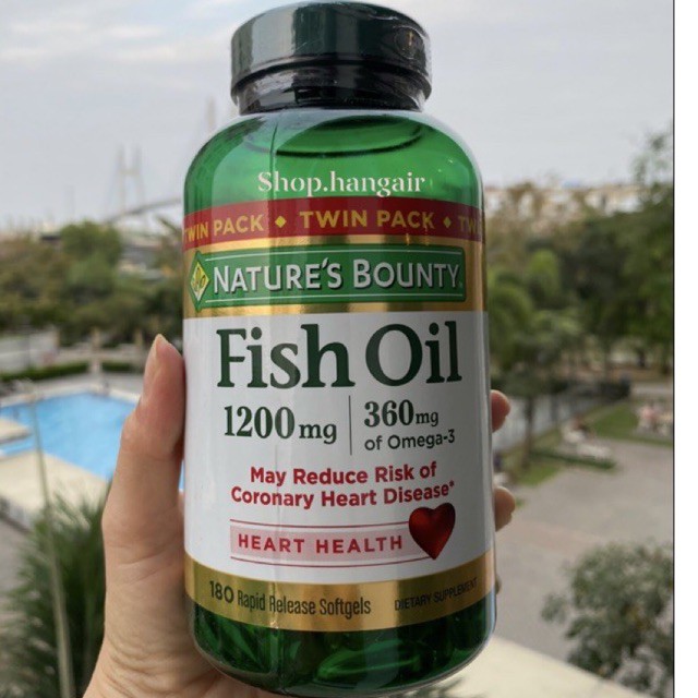 Dầu cá Nature’s Bounty Fish oil của Mỹ đi air