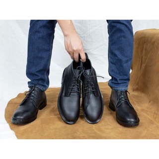 Giày Boots DR Cổ Lửng Black LeMans