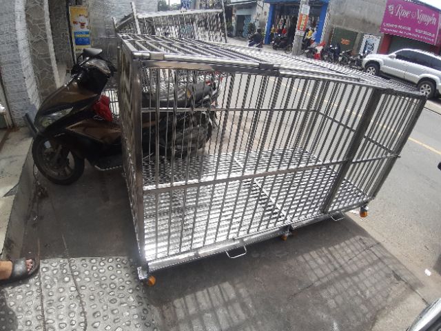 Chuồng chó inox 100-200-118 SHIP HỎA TỐC TPHCM